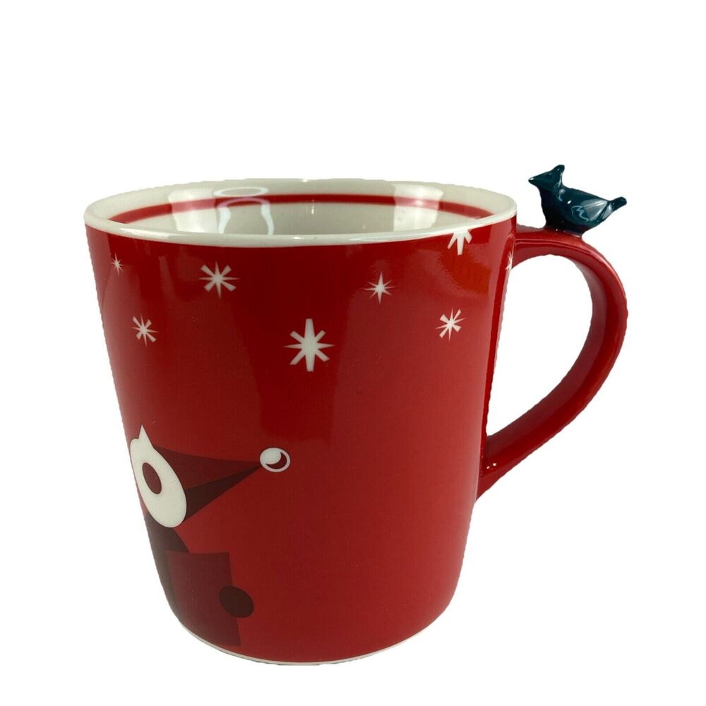 Starbucks 2012 Christmas Holiday Carolers Ornaments Bird On Handle Coffee Mug